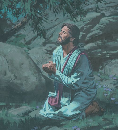 Jesus Suffers in the Garden of Gethsemane by Paul Mann